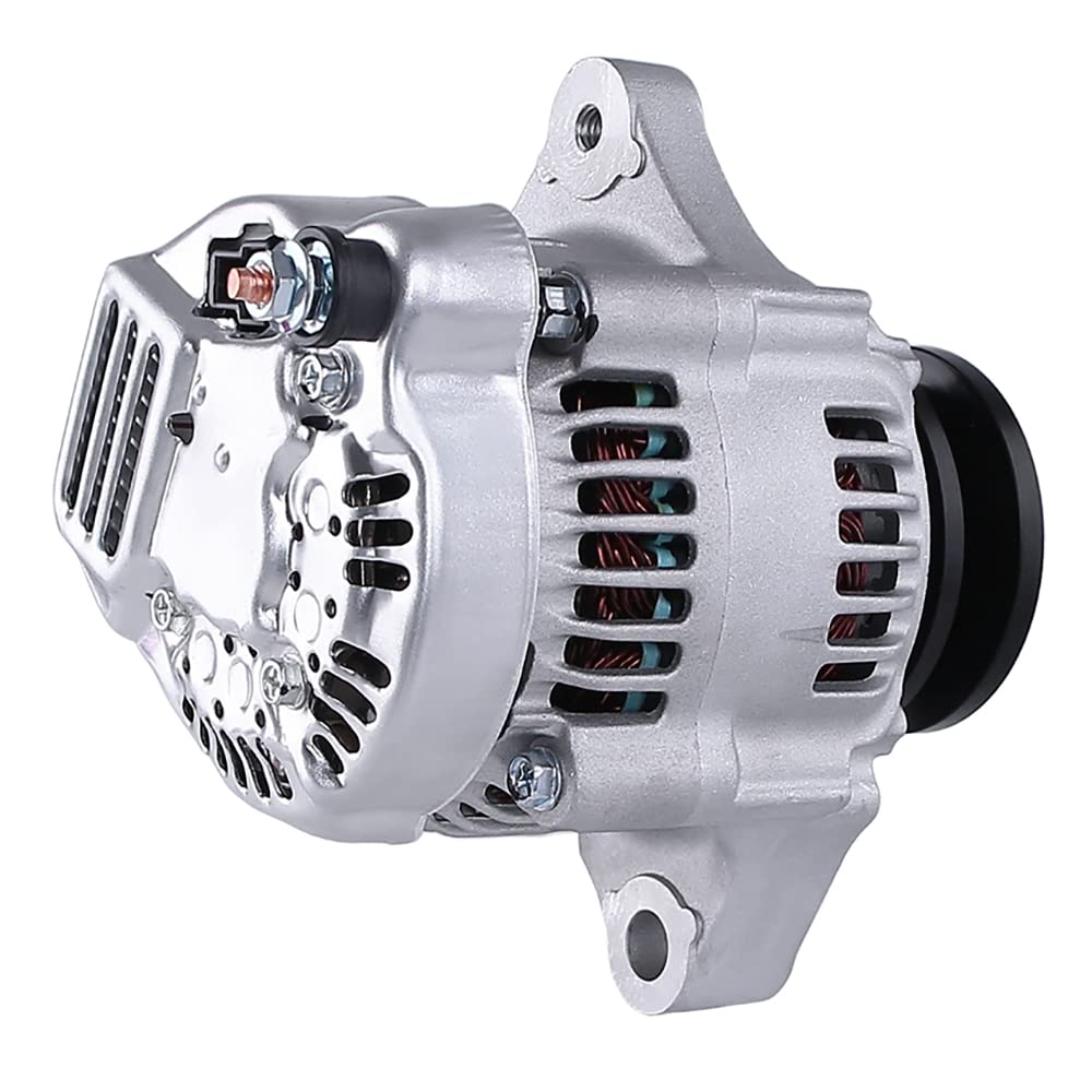 RAREELECTRICAL New Alternator Compatible With Kubota Tractor Models L3710GST, L3710HST, L4200DT - Part Numbers 1002114650 & 100211-4650 | Perfect for Farm Equipment Maintenance & Tractor Repair
