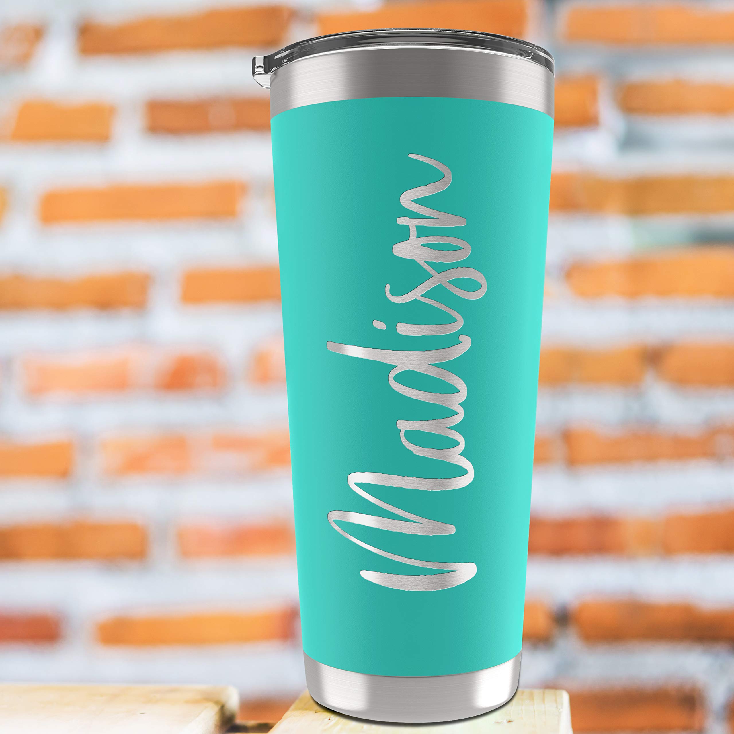 30oz Personalized Stainless Steel Tumbler with Lid & Straw - Double Wall Insulated Travel Coffee Mug - Custom Engraved Gift for Women - Perfect for Office, Gym, and Outdoor Adventures