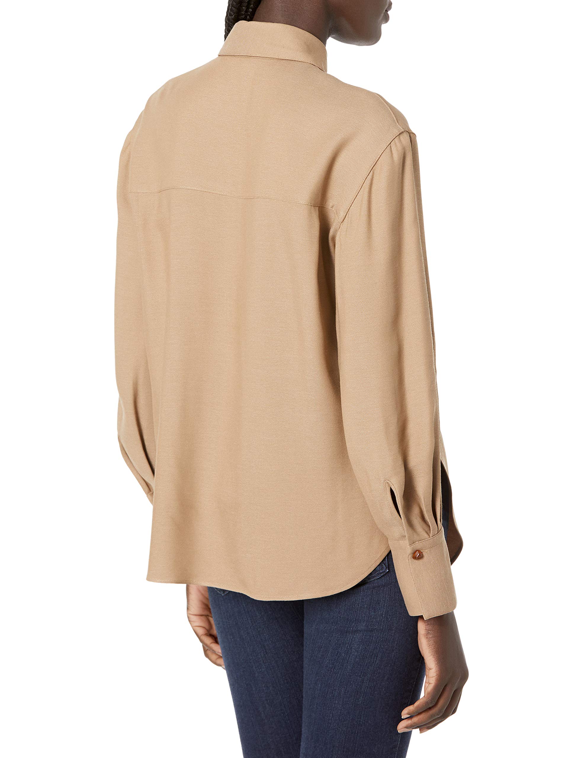 Vince Women's Long Sleeve Button Down Shirt - Classic Casual Blouse for Office, Business & Everyday Wear | Premium Cotton Dress Shirt for Women