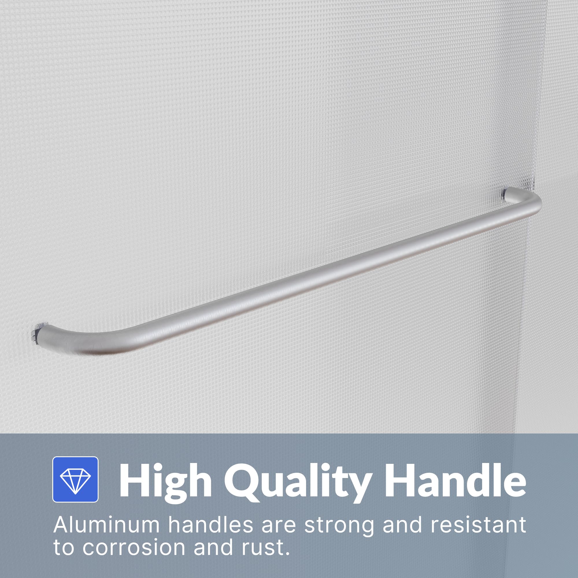 Frosted Glass Double Sliding Shower Door - 60