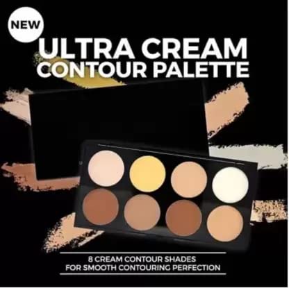8 Shade Highlighter & Contour Concealer Palette - Creamy Makeup Kit for Face Sculpting, Highlighting & Contouring - Perfect for Professional Makeup, Bridal Looks & Everyday Glam
