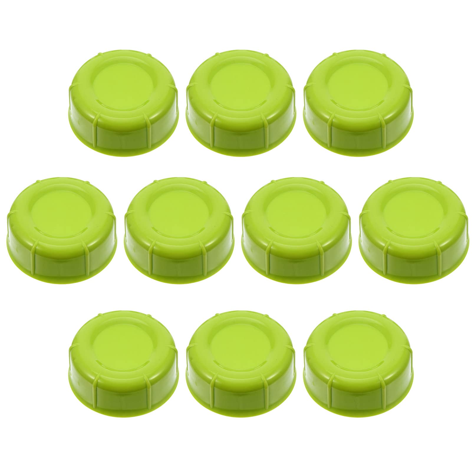 10-Pack Green Plastic Airtight Milk Bottle Caps - Wide Neck Replacement Lids for Baby Feeding Bottles, Glass Bottles & Water Bottles - Perfect for Breastmilk Storage, Formula Mixing & Travel Use