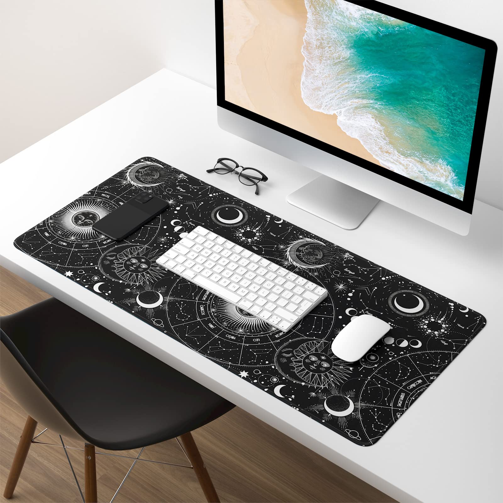Atufsuat XXL Gaming Mouse Pad 30x14 Inch - Waterproof, Non-Slip Desk Mat for Office & PC Gaming
