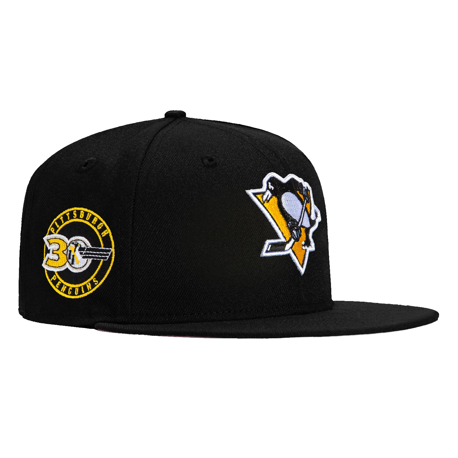 New Era 59Fifty Pittsburgh Penguins 30th Anniversary Patch Snapback Hat - Black NHL Hockey Cap for Men & Women - Perfect for Games, Collecting & Streetwear Fashion