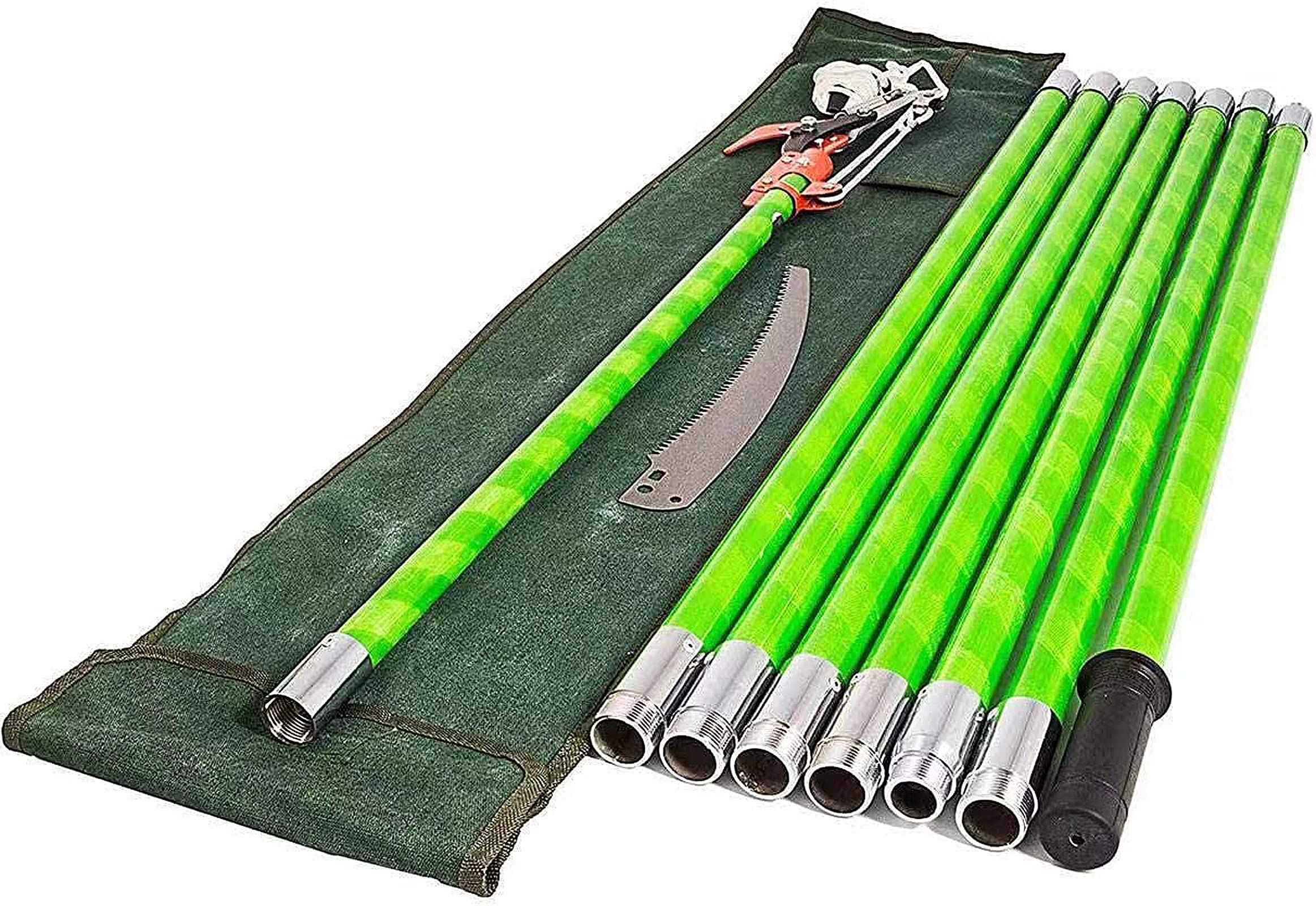Manual Pole Saw 7-26ft - 2-in-1 Tree Pruner & Scissor for High Branches | Garden Trimming Tool