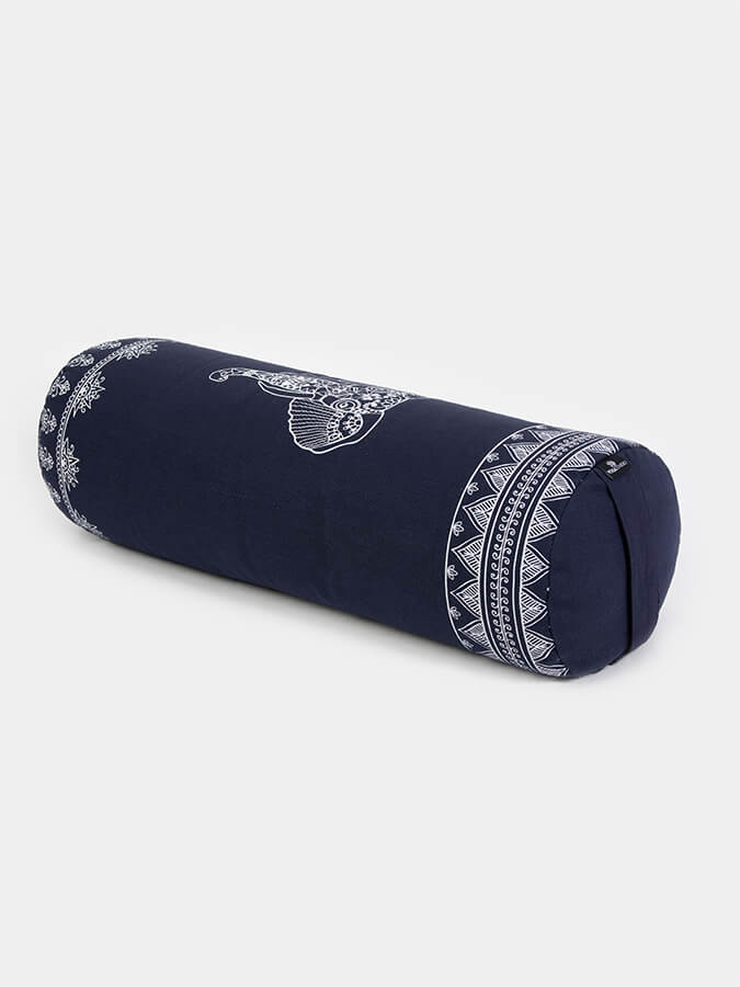 Organic Buckwheat Meditation Bolster Cushion for Yoga & Zen - Supportive Elephant Pillow for Home Studio, Meditation & Relaxation - Perfect for Yoga, Reiki & Stress Relief