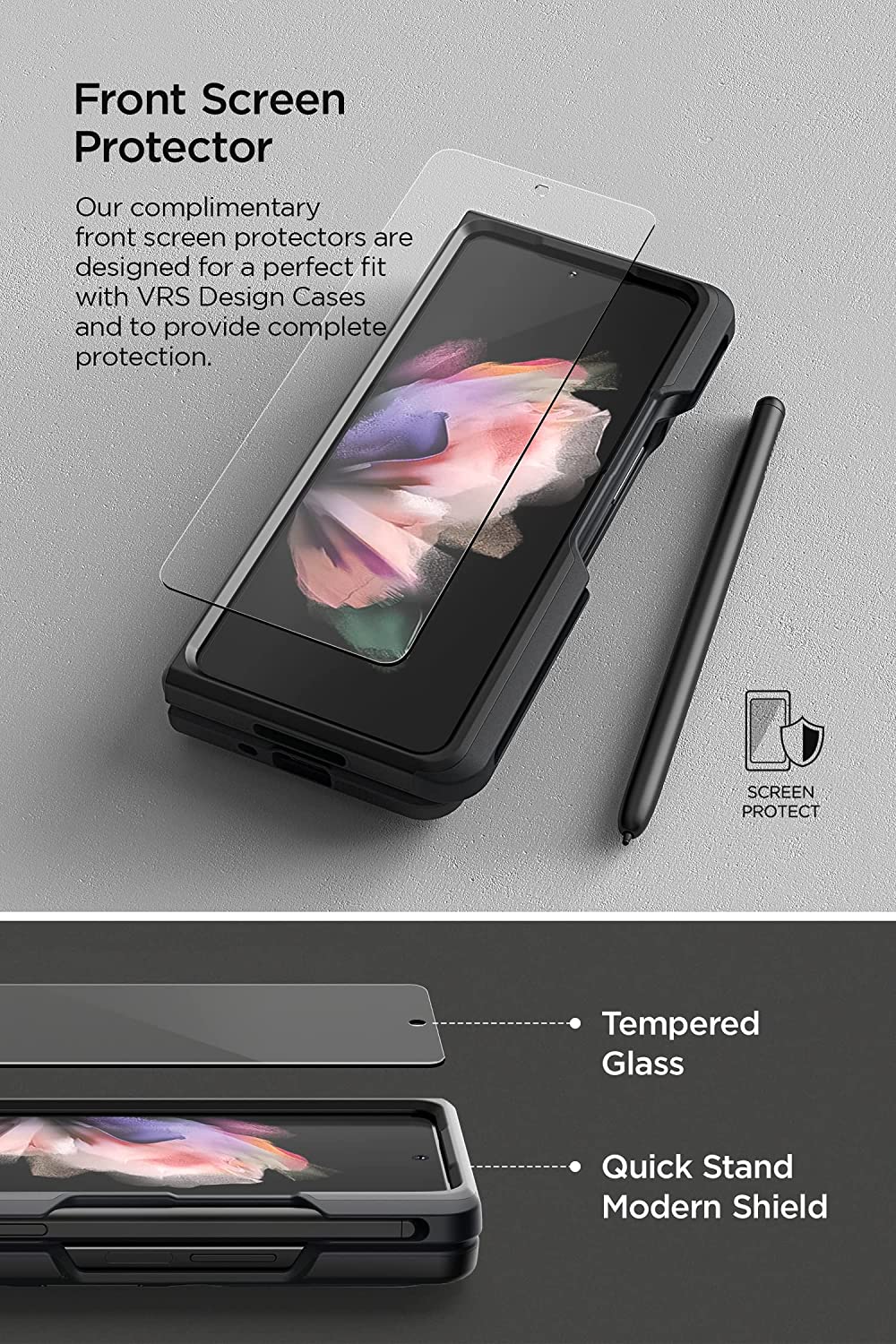 Samsung Galaxy Z Fold 4 5G Screen Protector - Premium Tempered Glass Shield for Foldable Phone - Anti-Scratch & Bubble-Free - Perfect for Work, Travel & Entertainment