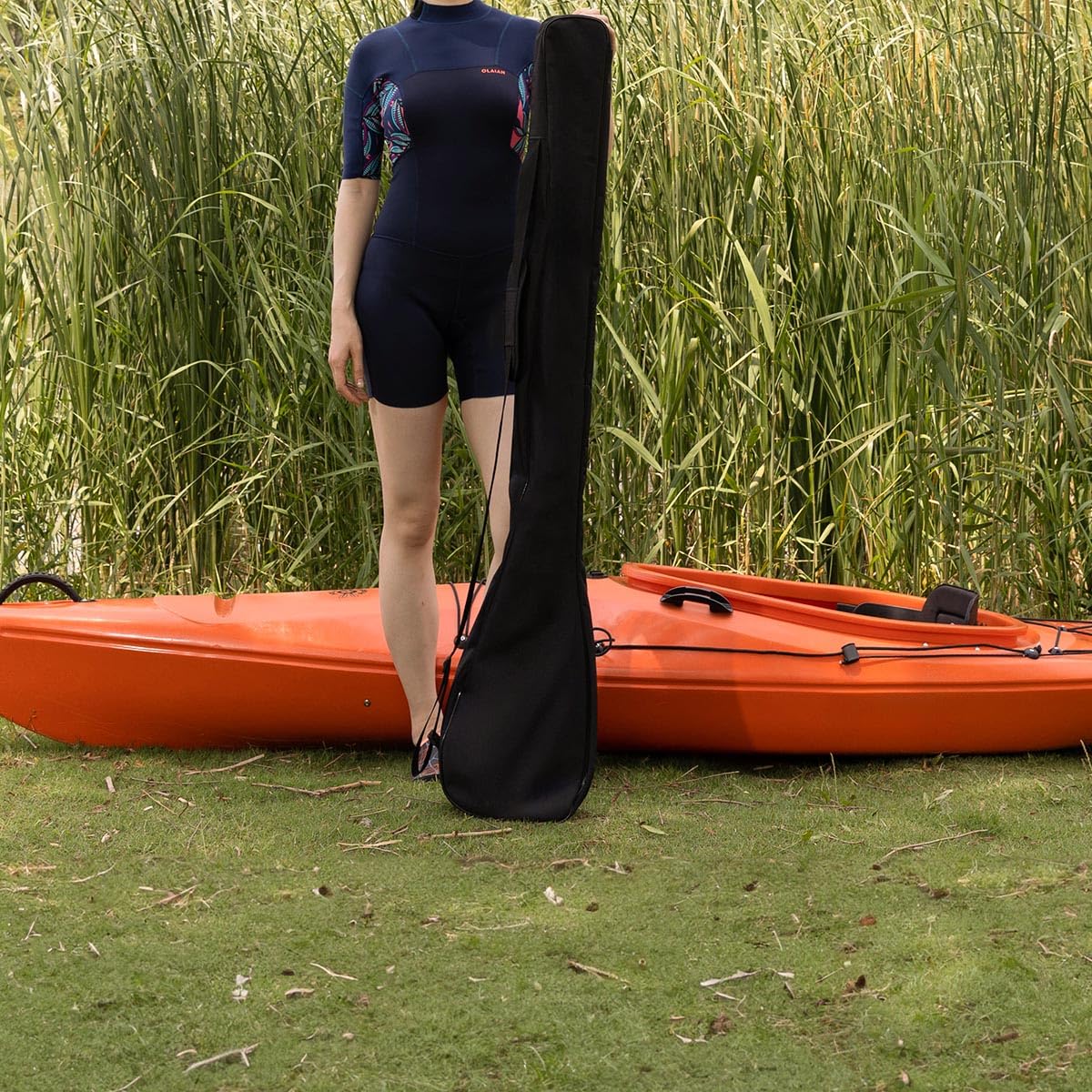Premium Waterproof Kayak Paddle Bag for 2-Piece Adjustable Paddles - Lightweight & Durable Storage Case for Kayaking, Canoeing, and Outdoor Adventures