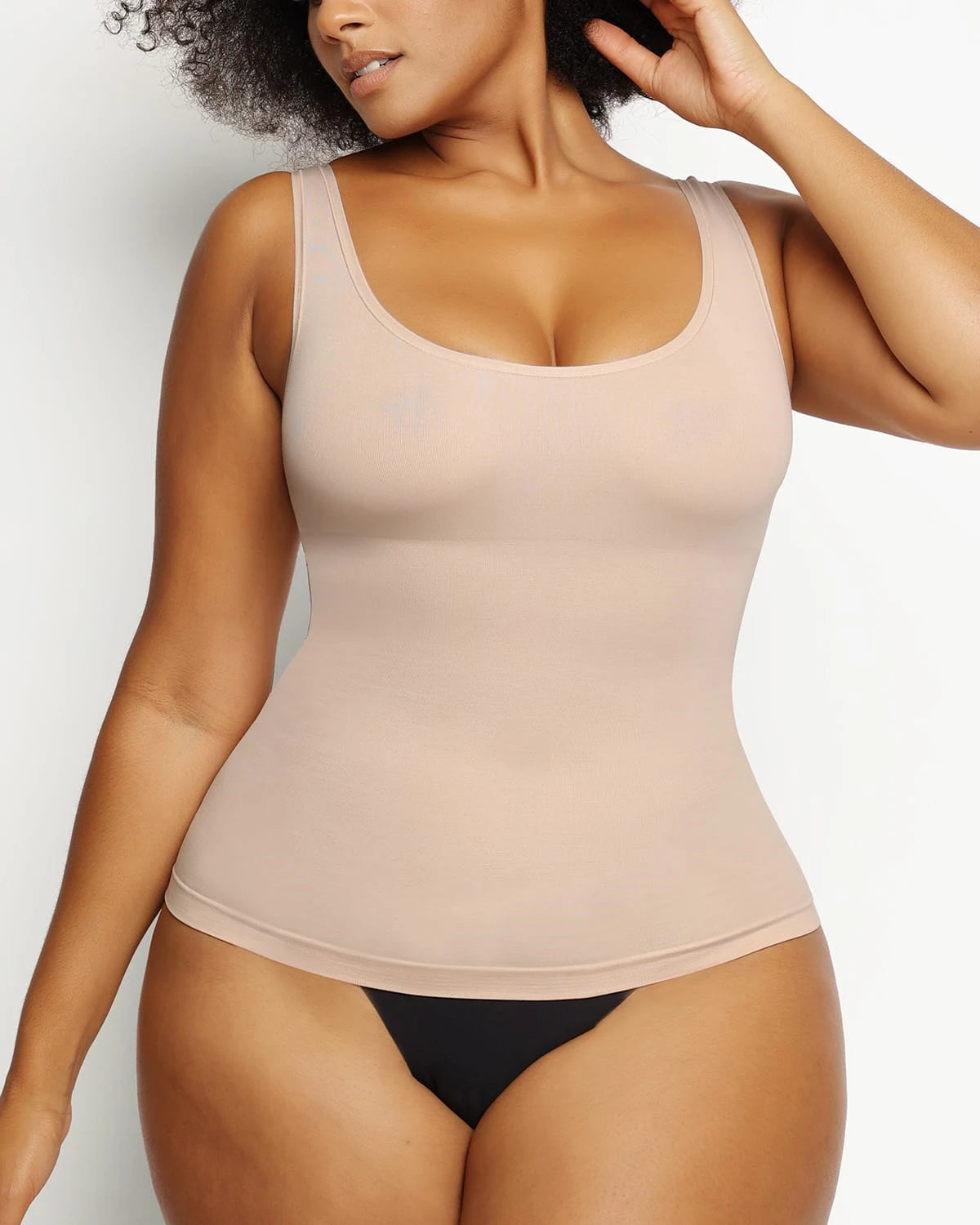 Essentials 2-Way Shaping Tank Top for Women - Slimming & Supportive Workout Shirt for Yoga, Gym & Everyday Wear