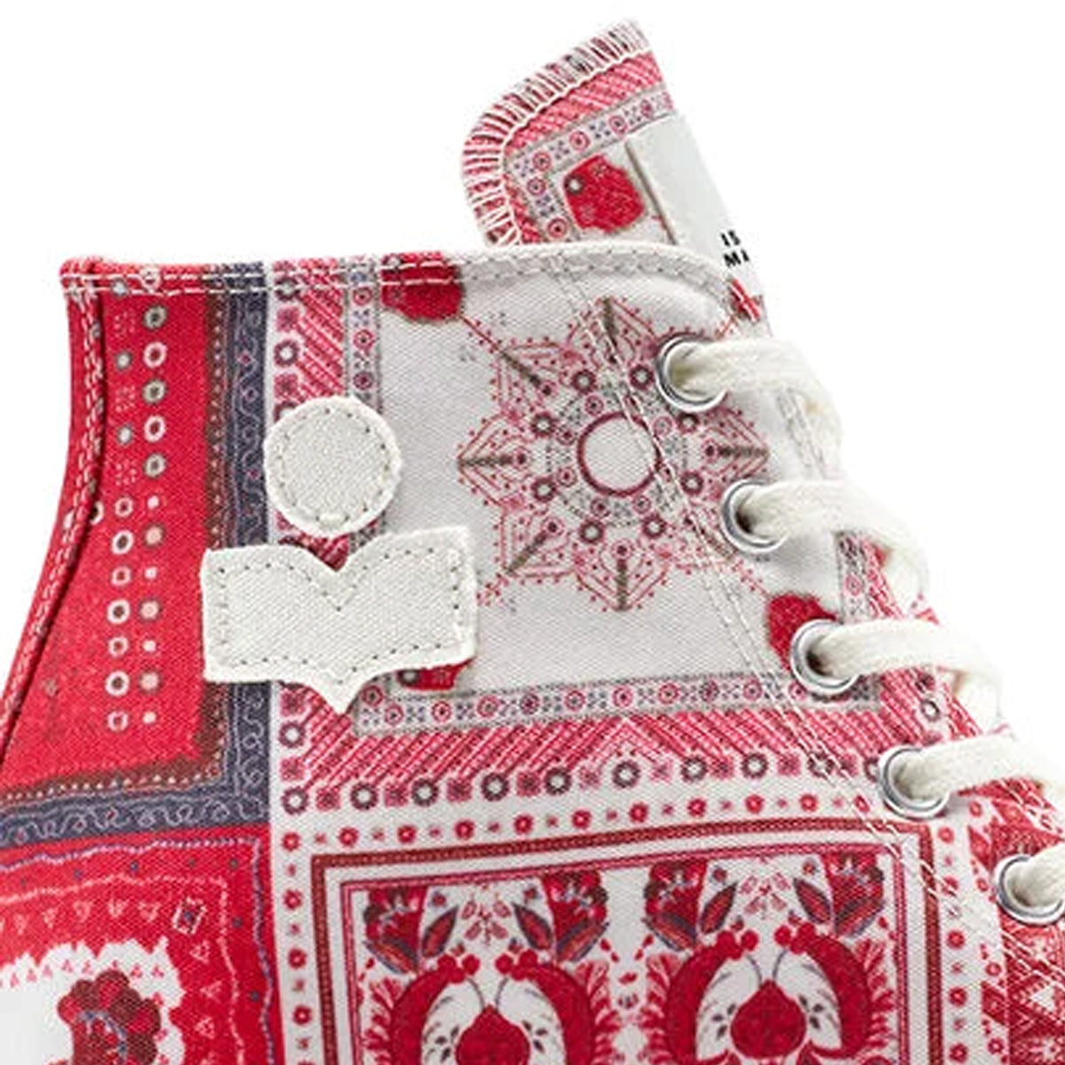 Isabel Marant Chuck 70 Wedge Sneakers in Vanilla Ice Red - Stylish & Comfortable Platform Shoes for Women | Perfect for Casual Outfits, Streetwear & Everyday Fashion