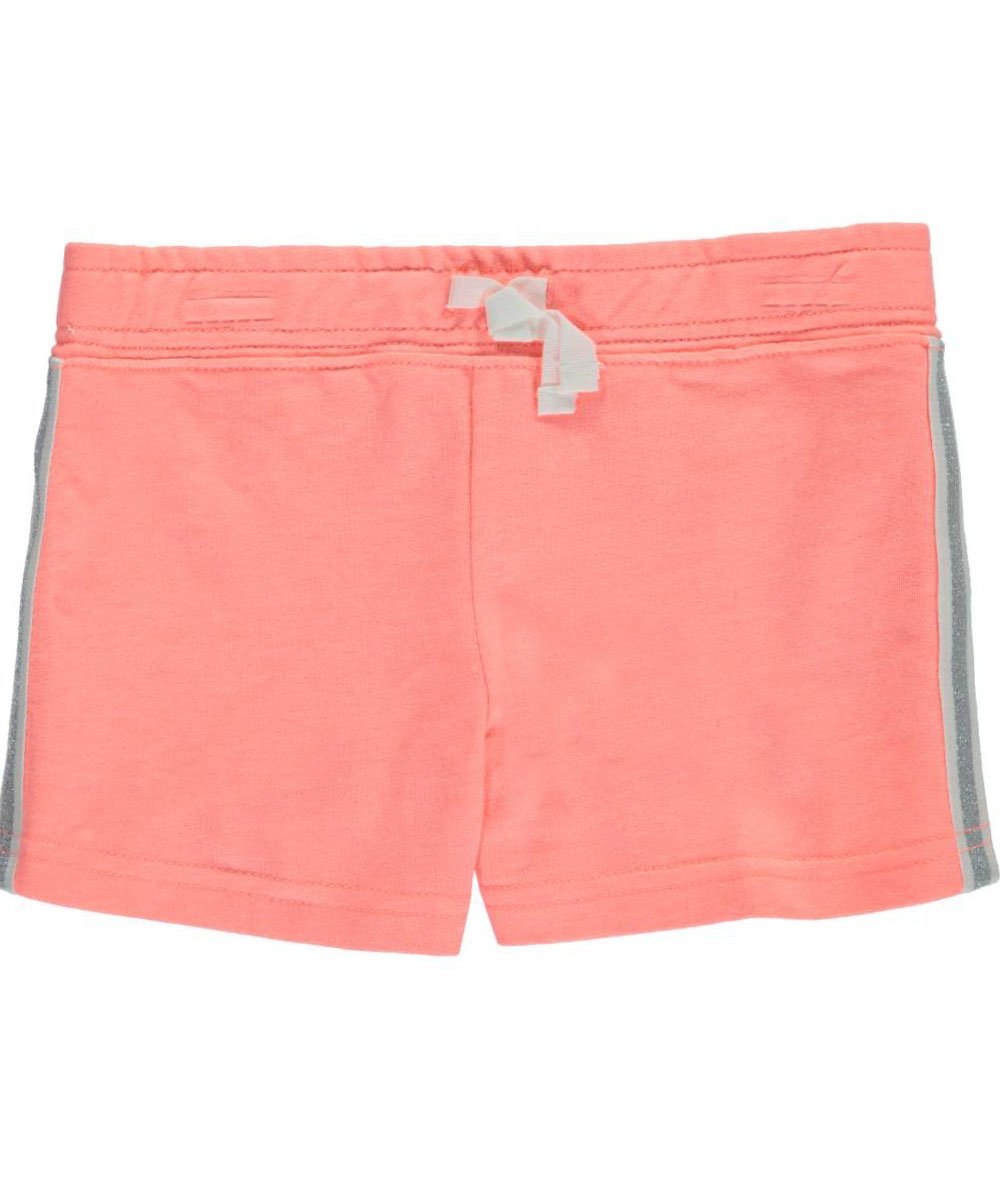 Carter's Little Girls French Terry Glitter Shorts - Soft & Sparkly Toddler Play Shorts for Summer, Playdates & Casual Outings
