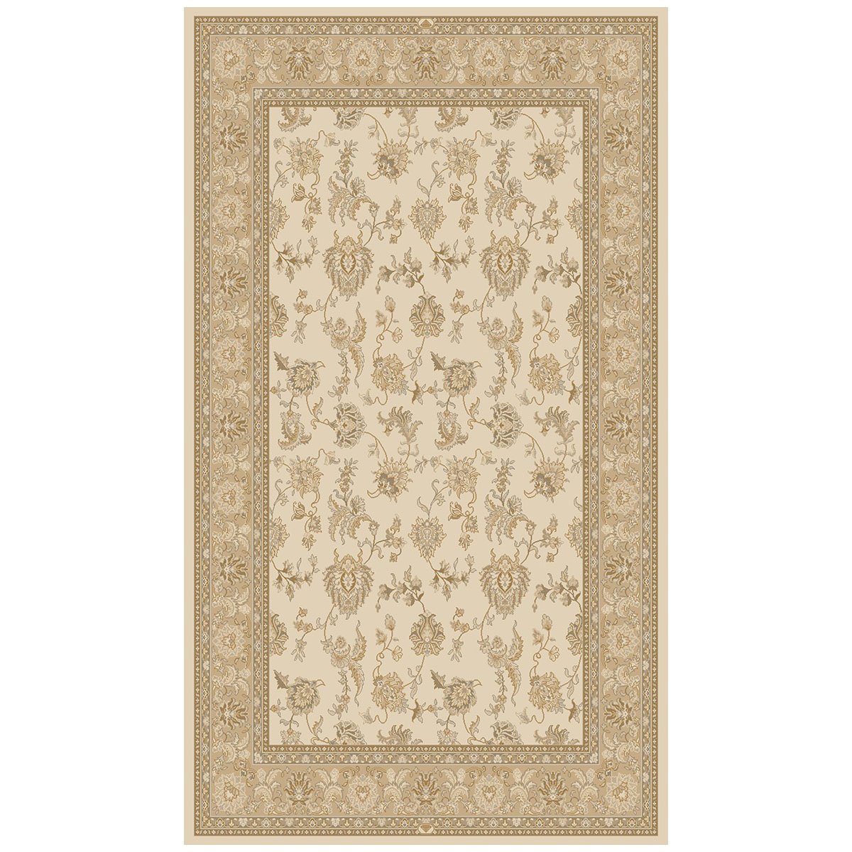 Dynamic Rugs Brilliant Collection Ivory Area Rug 2'2