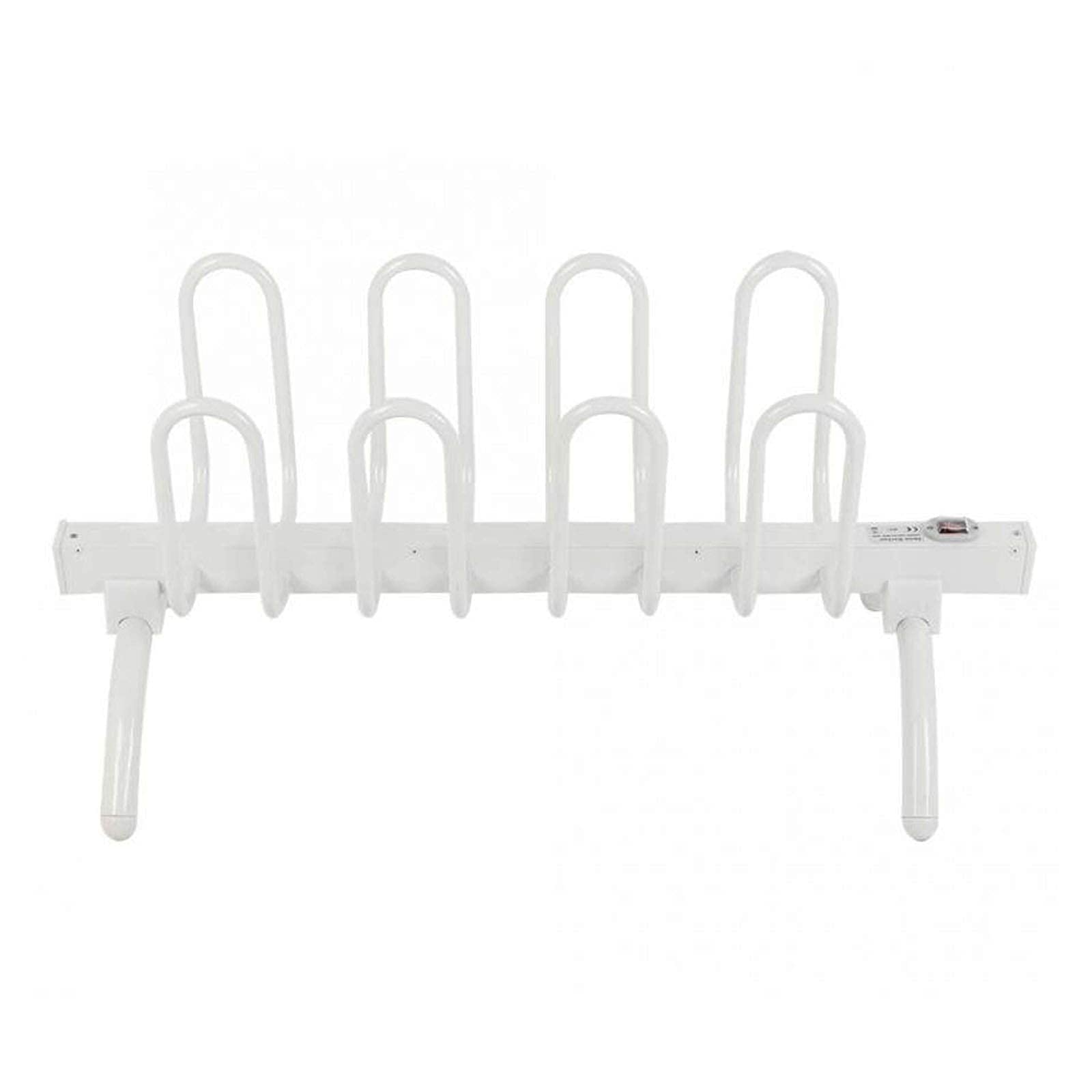 **4-Pair Boot & Shoe Dryer Rack - Free Standing Shoe Warmer & Organizer for Work Boots, Ski Boots, Hats & Socks | Super Quiet UK Plug | Perfect for Home, Gym & Winter Sports**