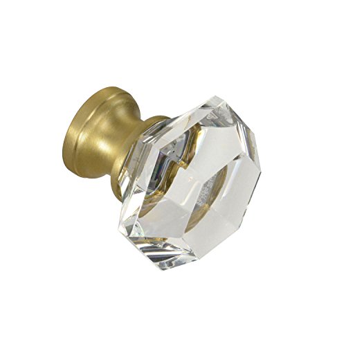 Clear with Satin Brass Base