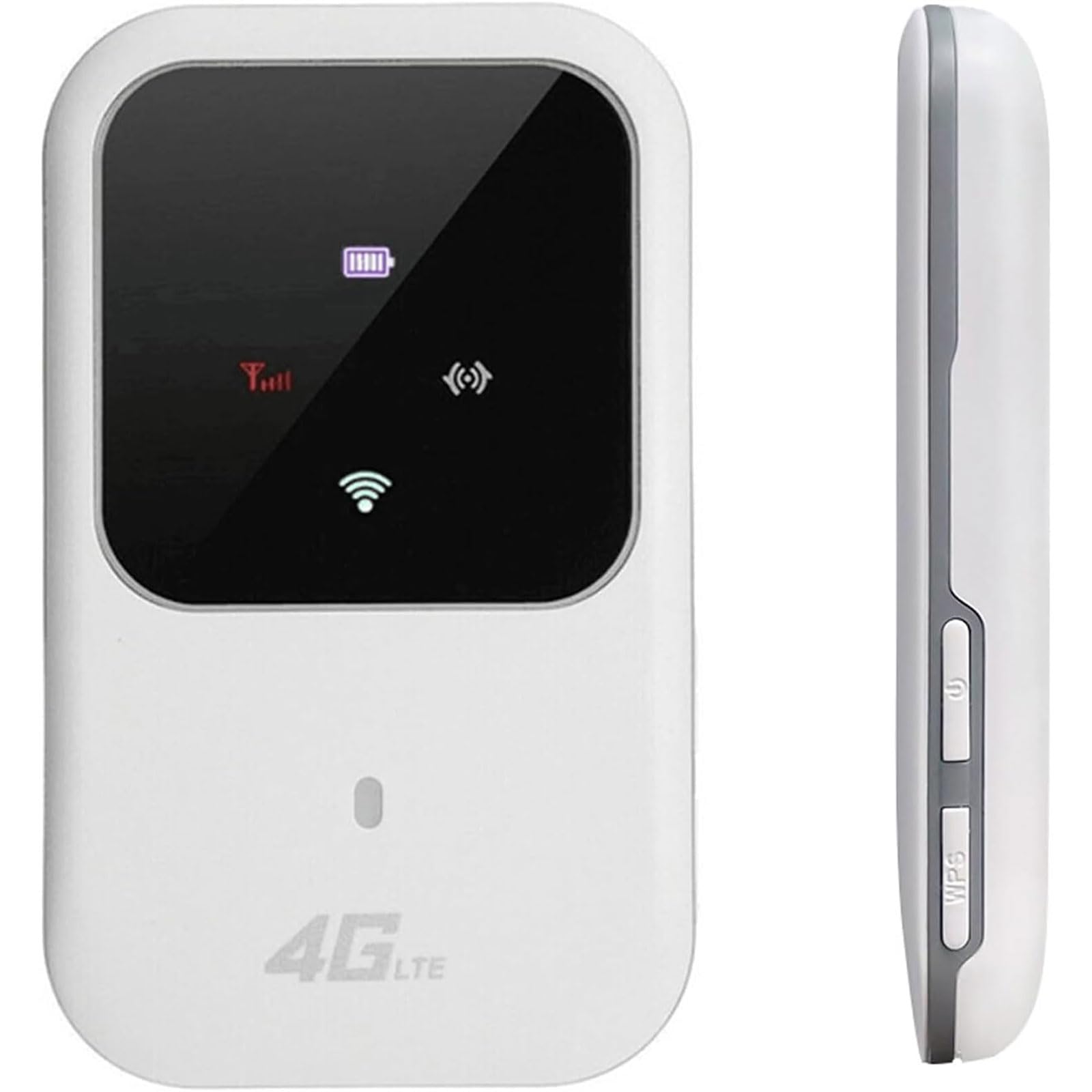 Portable WiFi Hotspot - High Speed 4G LTE Smart Router with Unlimited Data for Travel, Camping & Remote Work - Wireless Internet Anywhere (1 Pack)