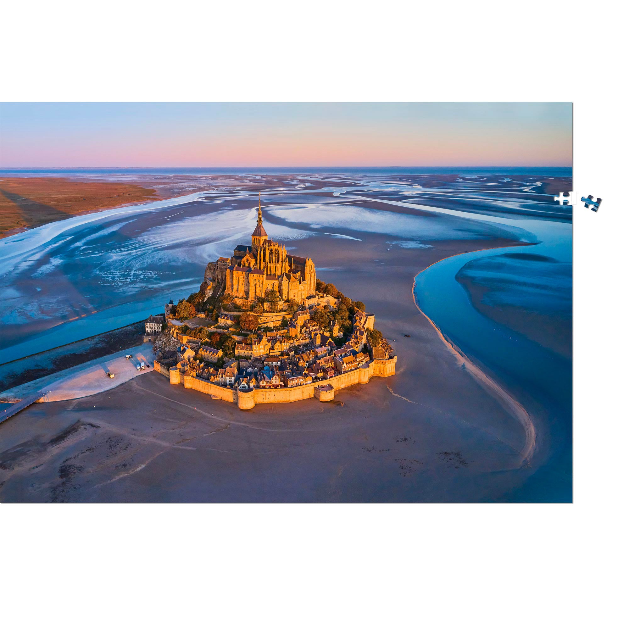 1000-Piece Jigsaw Puzzle of Mont Saint Michel, Normandy - Perfect for Family Bonding, Relaxation & Home Decor