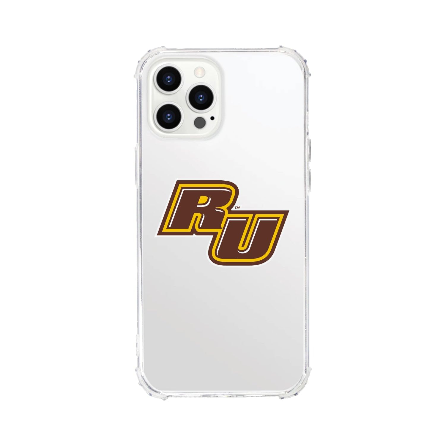 OTM Essentials Rugged Phone Case for iPhone 12/12 Pro - Shockproof Protective Cover with Reinforced Edges in Classic White | Perfect for Rowan University Students & Everyday Protection