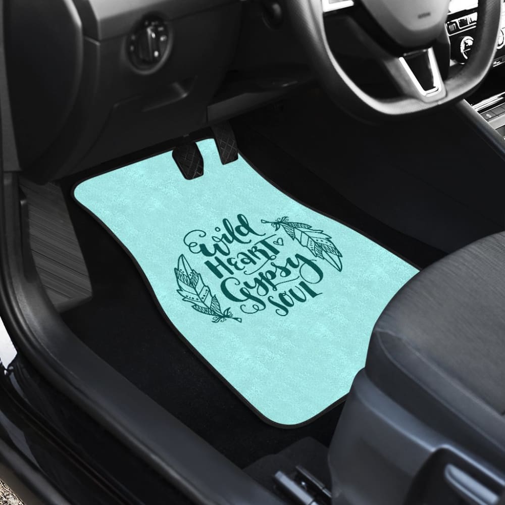 Wild Heart Gypsy Soul Ombre Car Floor Mats - Waterproof, Non-Slip Custom Fit for Cars, SUVs & Trucks | Perfect for Road Trips & Daily Commutes