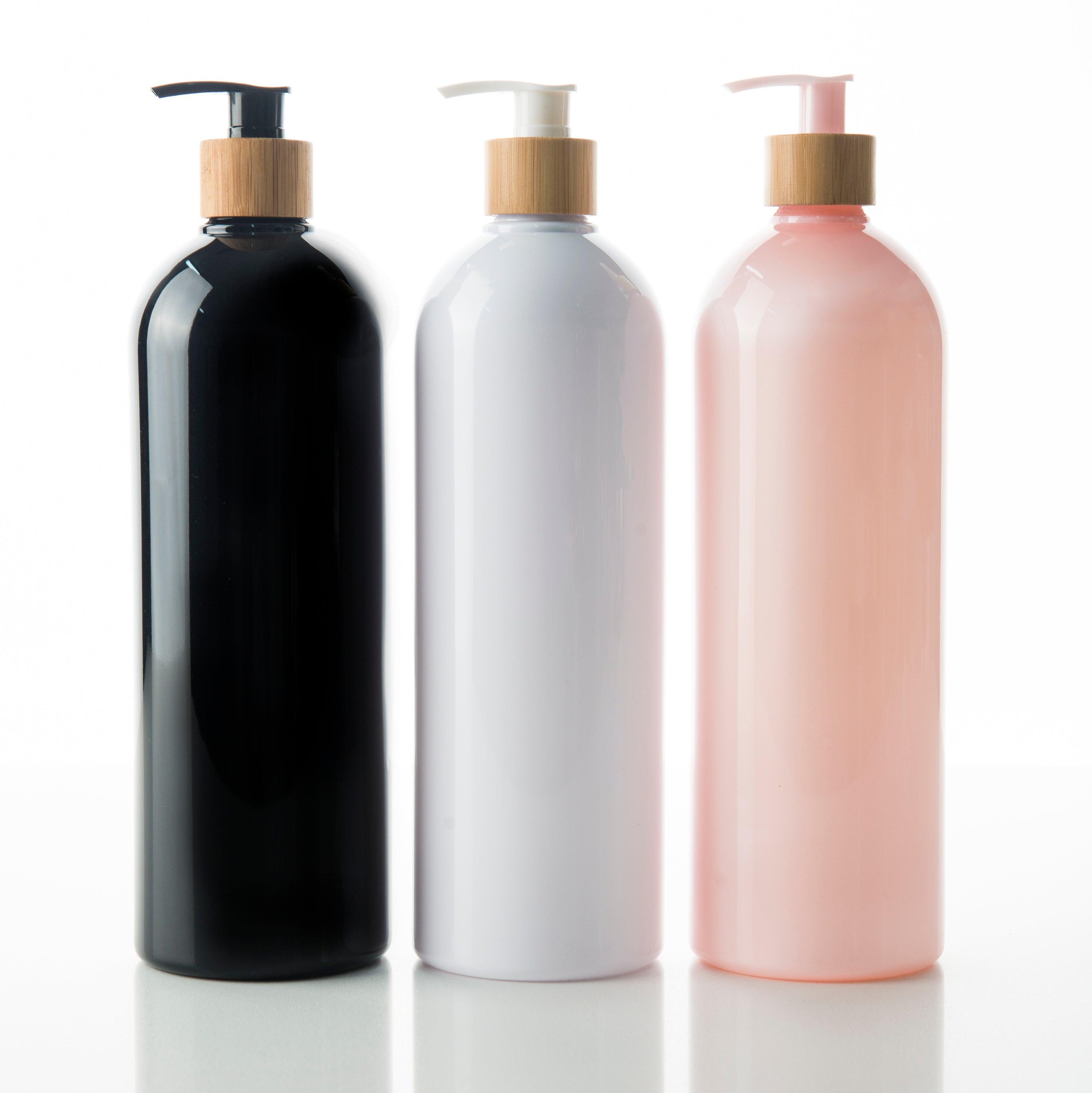 1L Light Metallic Pink Bathroom Pump Bottle - Elegant Soap Dispenser for Bathroom Vanity, Sink Counter & Guest Bath Decor