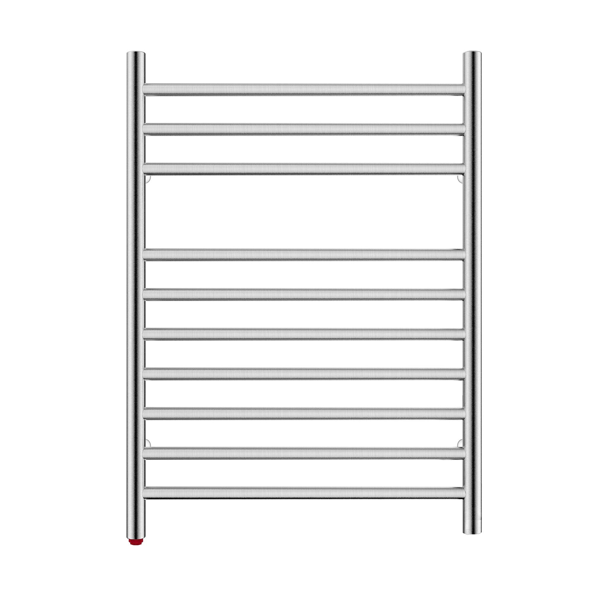 HEATGENE Compact Electric Towel Warmer - Wall Mounted 4-Support Brushed Stainless Steel Towel Rack for Small Bathrooms | Plug-in & Hardwired Installation | Perfect for Spa, Luxury Hotels & Cozy Home Bathrooms