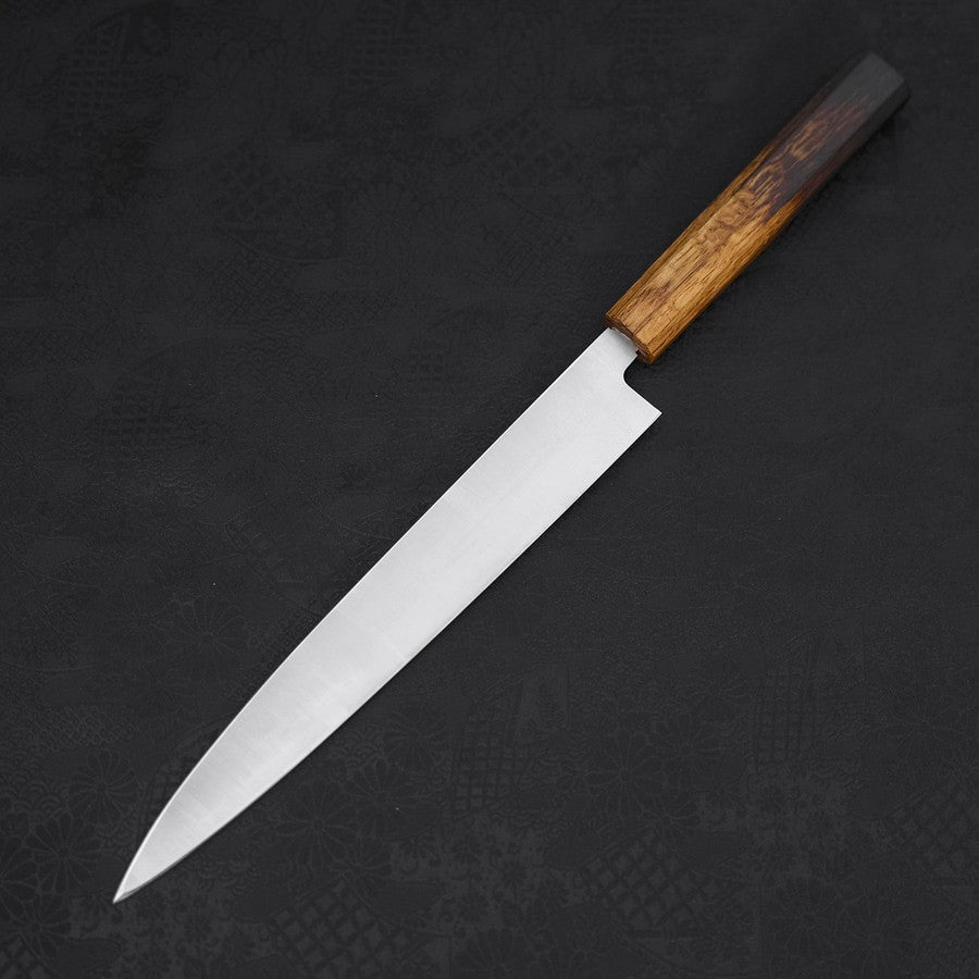 Premium Yanagiba Sushi Knife 240mm - AUS 8 High Carbon Steel, Polished Blade with Traditional Yaki Urushi Handle - Perfect for Sushi Chefs & Japanese Cuisine Preparation