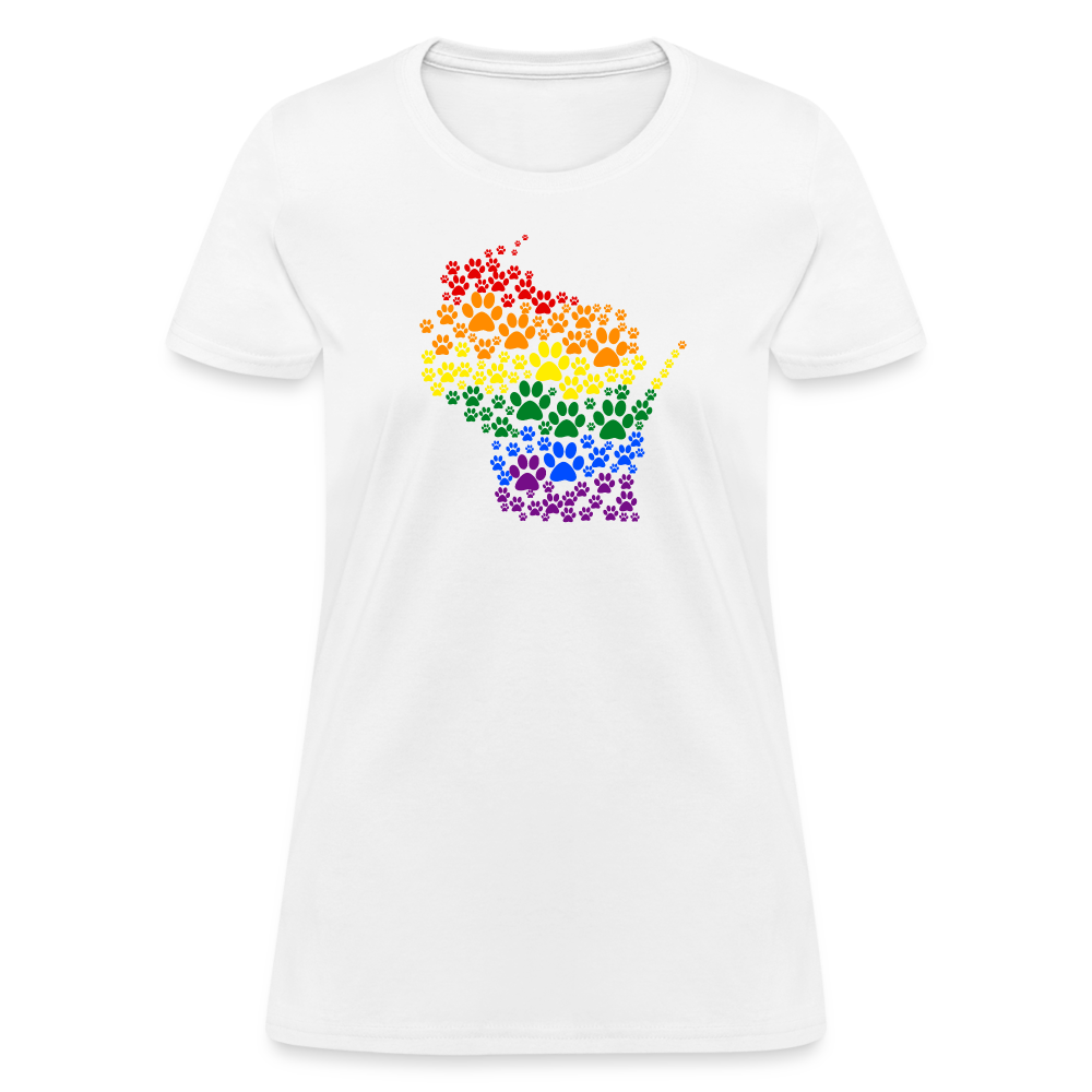 Pride Paws Classic T-Shirt - LGBTQ+ Pride Rainbow Dog Apparel for Men & Women - Perfect for Pride Parades, Pet Lovers & Casual Wear