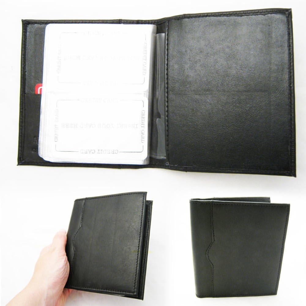Premium Leather Business Card Holder - Compact Wallet Organizer for Men & Women - Perfect for Office, Networking & Professional Events