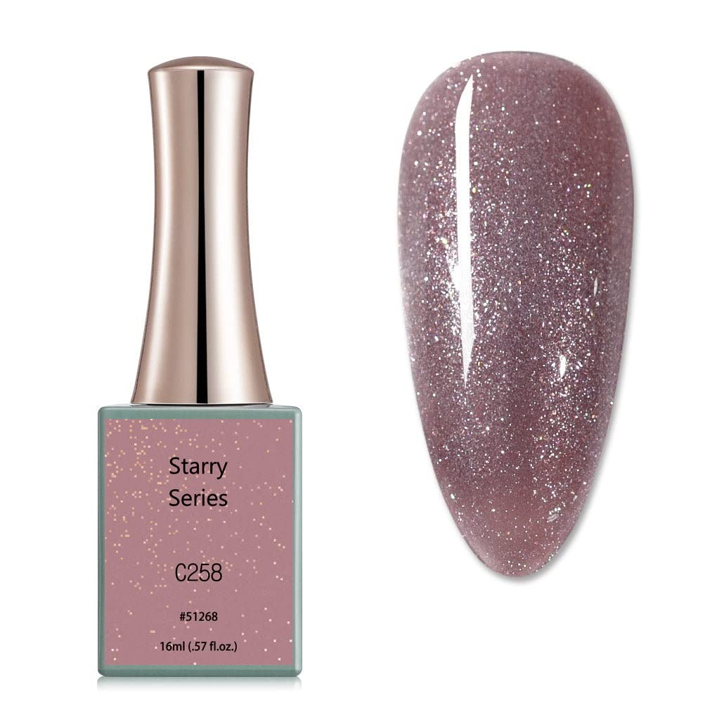 BELLE GAGA™ CANNI Gel Nail Polish Set - 16ml Soak Off LED UV Gel Polish for Manicure, Salon & DIY Home Nail Art (Color C258) - Perfect for Parties, Weddings & Everyday Wear