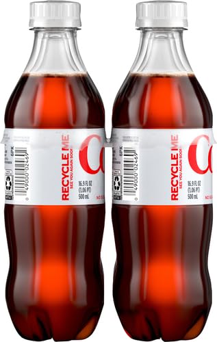 Diet Coke Zero Sugar Soda Soft Drink - 12 Pack (16.9 fl oz Bottles) | Refreshing Low-Calorie Beverage for Parties, Office & Home | Perfect for Weight Watchers & Keto Diet