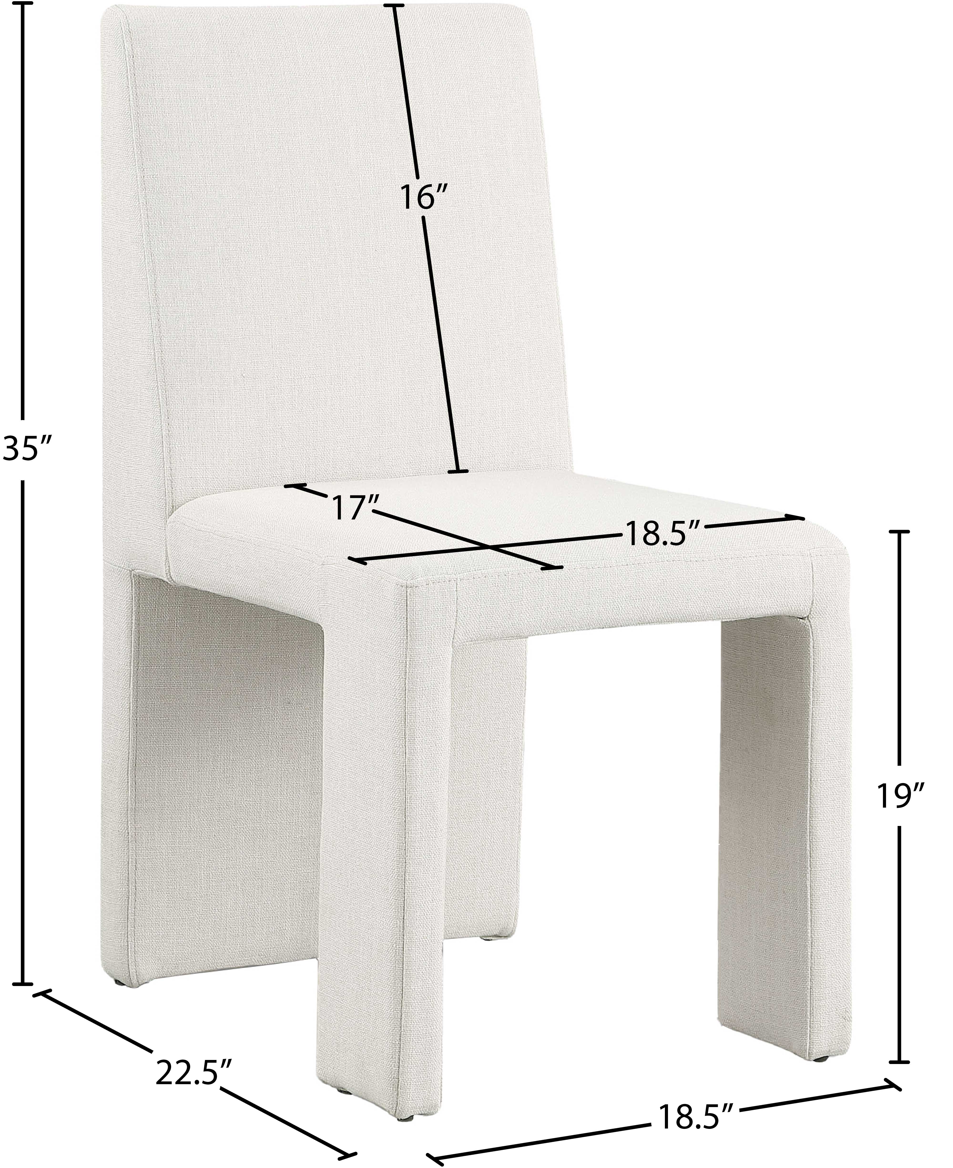 Benson Linen Textured Fabric Dining Chair - Modern Farmhouse Style Upholstered Seat for Kitchen, Dining Room & Home Decor | Comfortable & Durable