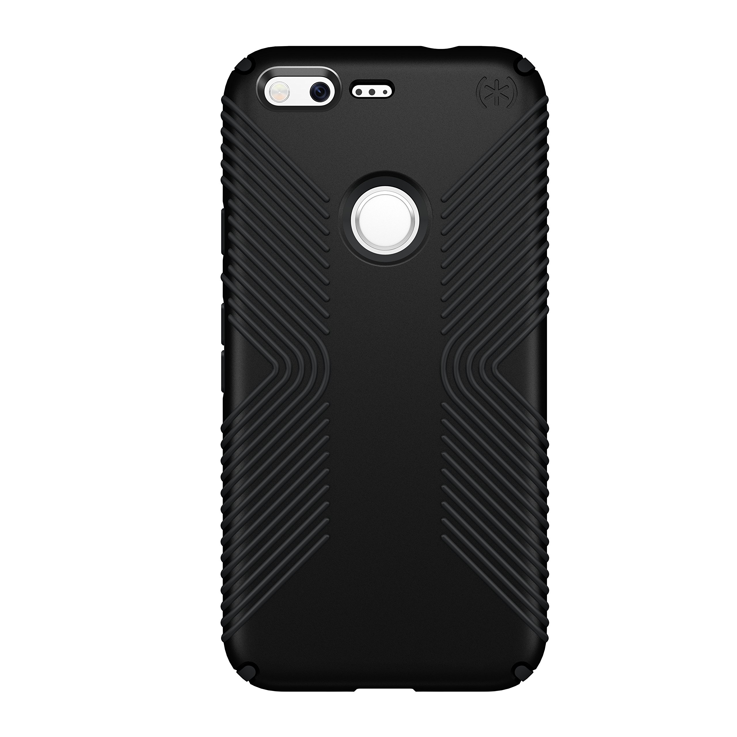 Speck Presidio Grip Protective Case for Google Pixel XL - Slim & Durable Black Design - Perfect for Everyday Use & Active Lifestyles