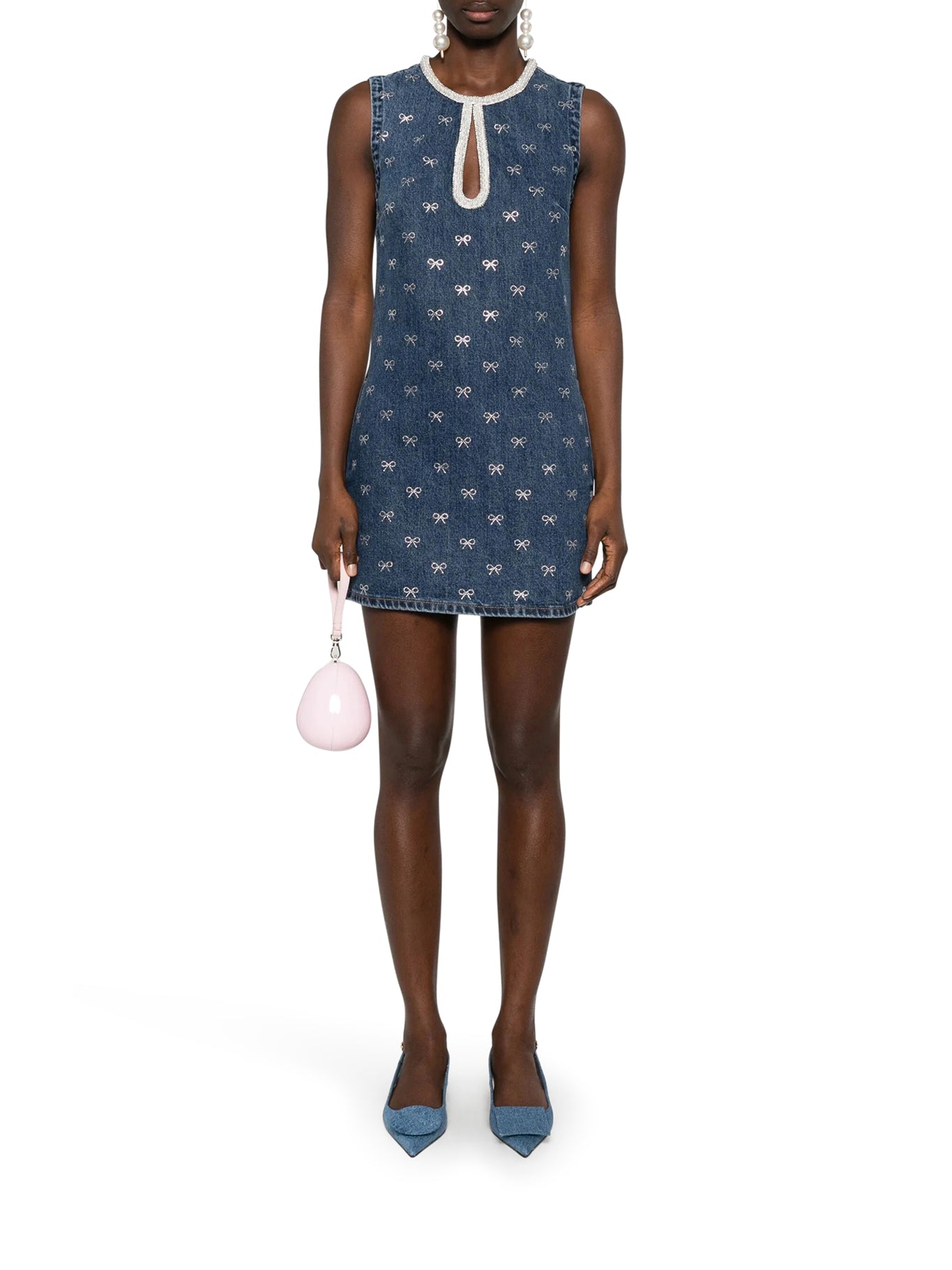 Stylish Women's Denim Dress with Embroidered Applications - Perfect for Casual Outings, Dates, and Summer Fashion