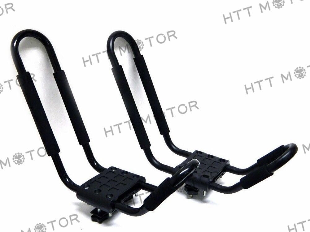 HTTMT Kayak-1 (1 Person) - Heavy Duty J-Bar Kayak Carrier for Canoe, Boat & Surf Ski - Universal Roof Top Mount for Car & SUV Crossbars - Perfect for Outdoor Adventures & Water Sports