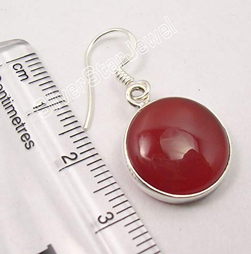 Cabochon Carnelian Earrings for Women - 1.3