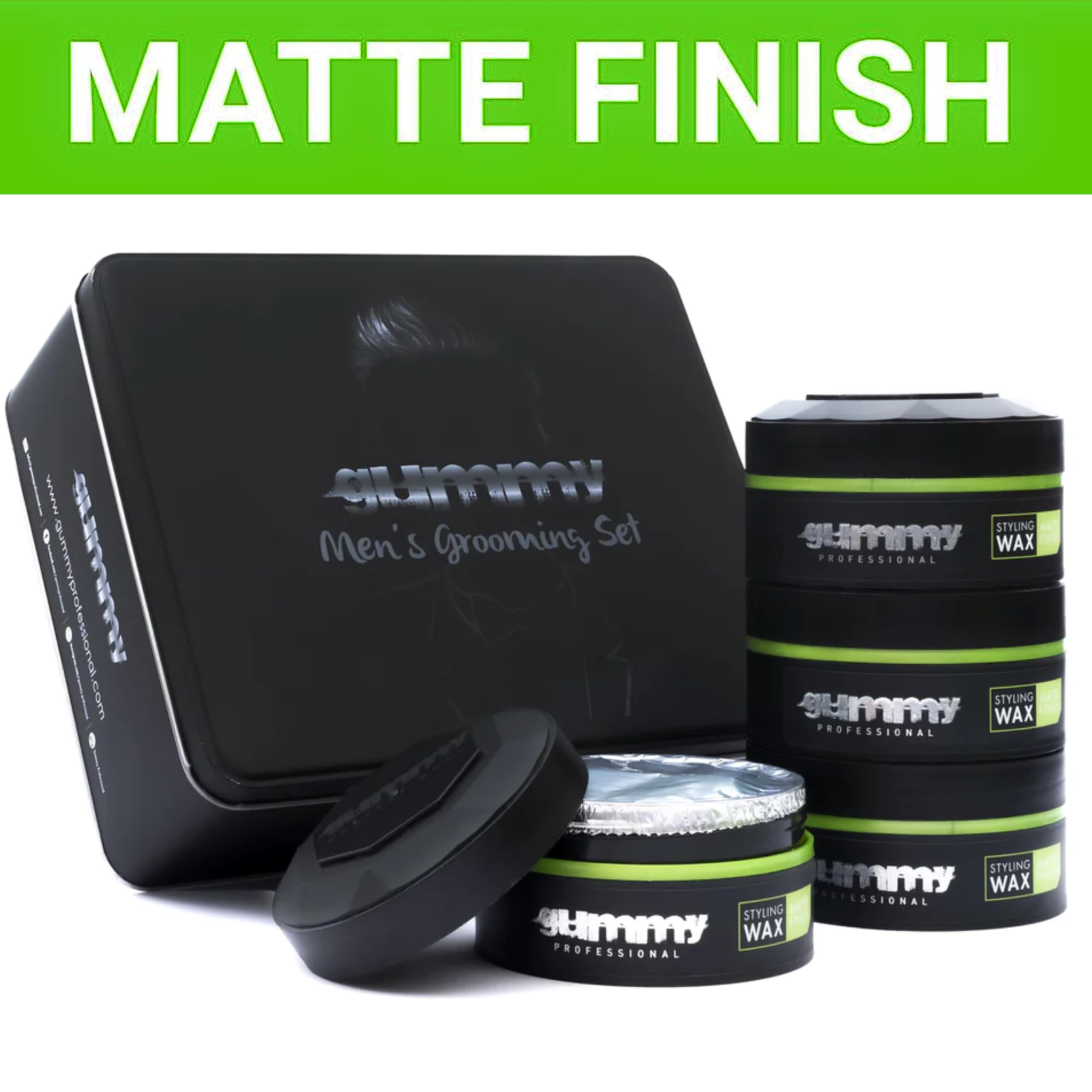 FONEX Matte Finish Hair Wax for Men & Women - Soft Styling Gummy Wax (150ml x 3 Tubs) - Perfect for Textured, Messy & Natural Hairstyles - Salon Quality Hold Without Greasiness