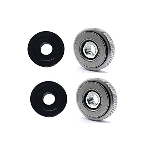 M14 Thread Angle Grinder Replacement Quick-Release Nut & Self-Locking Pressure Plate Kit - Compatible with DeWalt, Milwaukee, Bosch Power Tools (2-Pack) - Perfect for Metal Cutting, Grinding & DIY Projects