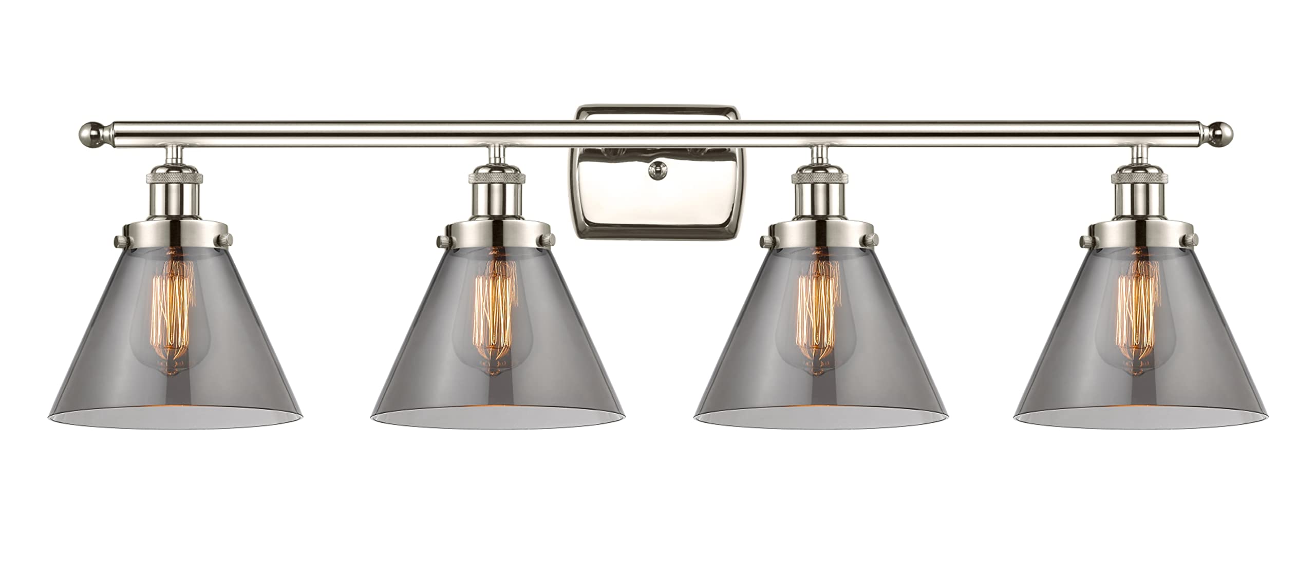 Ballston Collection 916-4W-PN-G43 Modern 4-Light Bathroom Vanity Light Fixture - Perfect for Bathroom, Powder Room & Spa Decor