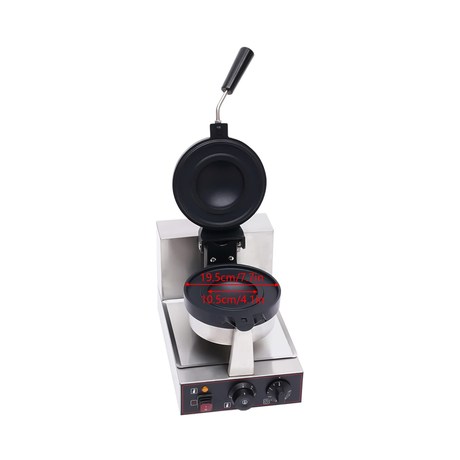 1000W Commercial Ice Cream Burger Maker - Electric Waffle & UFO Hamburger Baker Machine with 180° Rotating Non-Stick Plates - Perfect for Gelato Panini Press in Bakeries, Restaurants & Home Kitchens - Make Delicious Ice Cream Sandwiches, Waffle Burgers & Creative Desserts