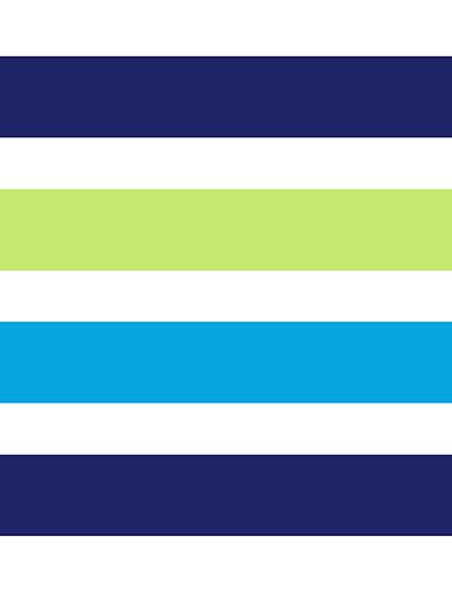 Blue & Green Stripe