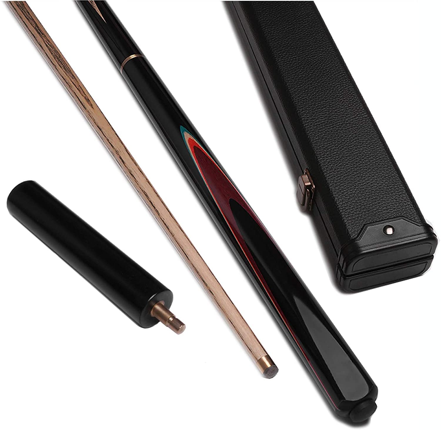 Professional 3/4 Jointed Pool Cue with 9.5mm Tip - Stable, Well-Balanced & Straight for Precision Shots | Rod Box Set | Perfect for Billiards, Snooker & Pool Table Games