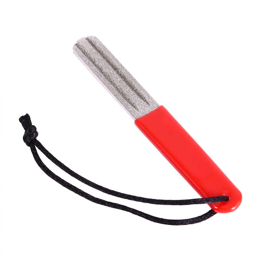 VGEBY1 Diamond Hook Sharpener - Durable Fishing Hook Sharpening Stone & File Tool for Outdoor Anglers | Perfect for Freshwater & Saltwater Fishing Gear Maintenance