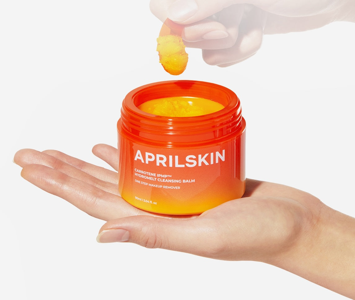 Aprilskin Carrotene IPMP Hydromelt Cleansing Balm 90ml - Gentle Makeup Remover & Deep Pore Cleanser for Dry & Sensitive Skin | Perfect for Daily Skincare Routine & Travel Essentials