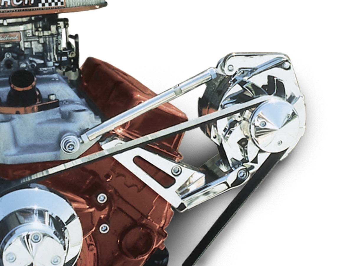 High-Performance Clear Powdercoat Aluminum Outward Mount Short Water Pump Alternator Bracket - Compatible with 20130 Series, Durable & Corrosion-Resistant for Automotive Engine Upgrades & Performance Tuning