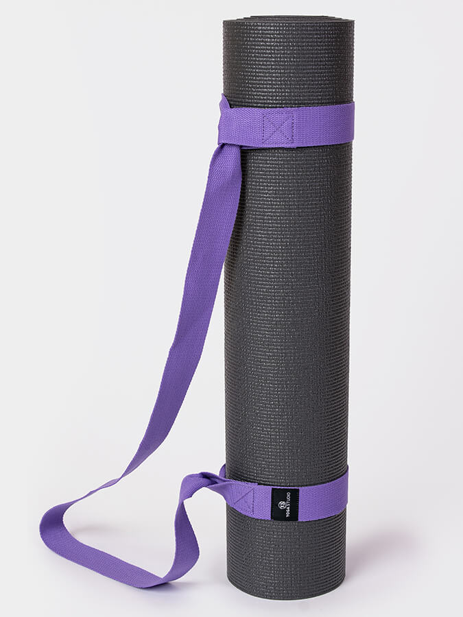 Organic Cotton Yoga Mat Strap Carrier for Yoga Studio - Premium Yoga Mat Holder with Adjustable Shoulder Strap - Perfect for Yoga Class, Gym, Travel & Outdoor Workouts