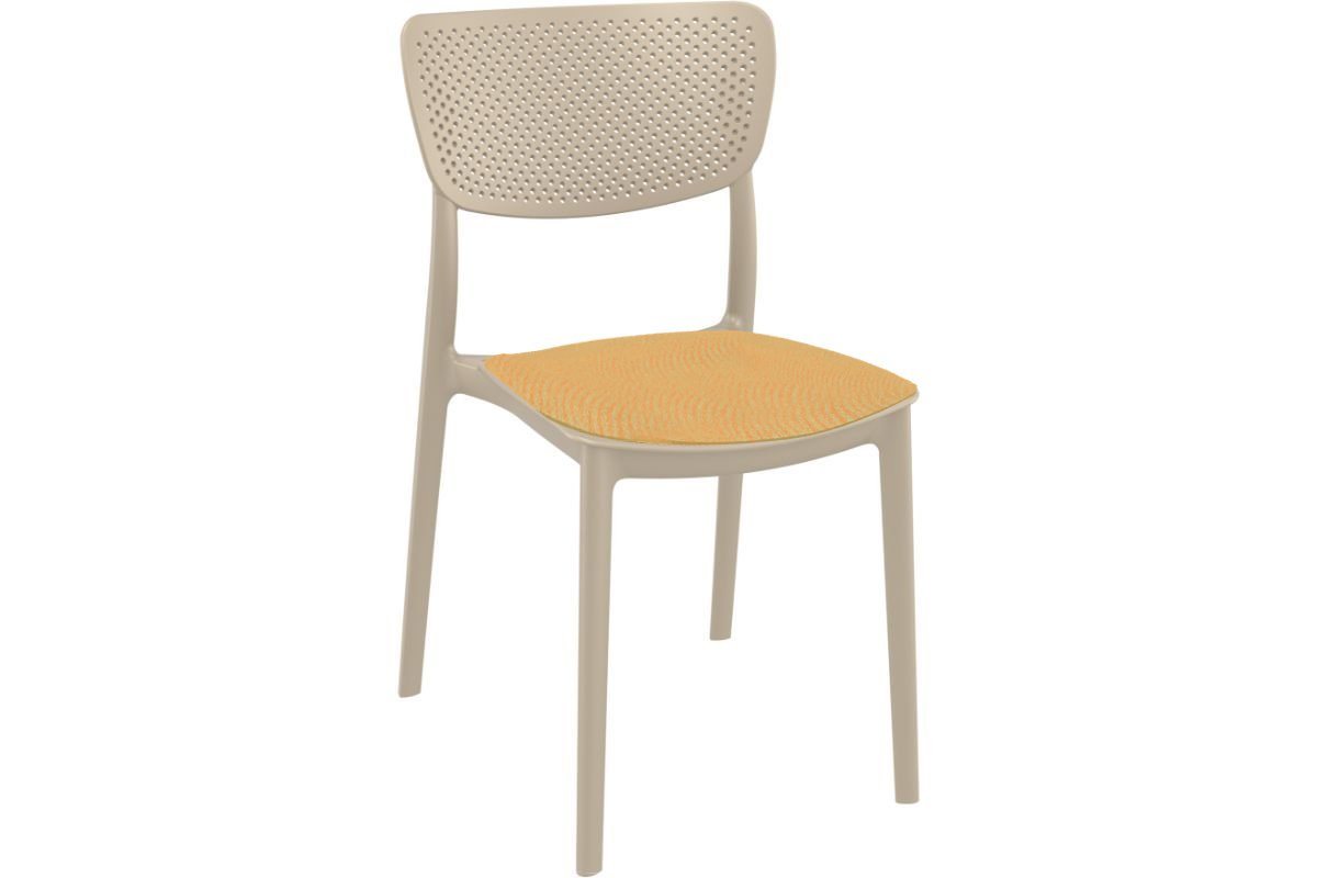 Stackable Lucy Dining Chair - Indoor/Outdoor Use for Restaurants, Cafes, and Home Patios | Durable & Stylish Seating Solution