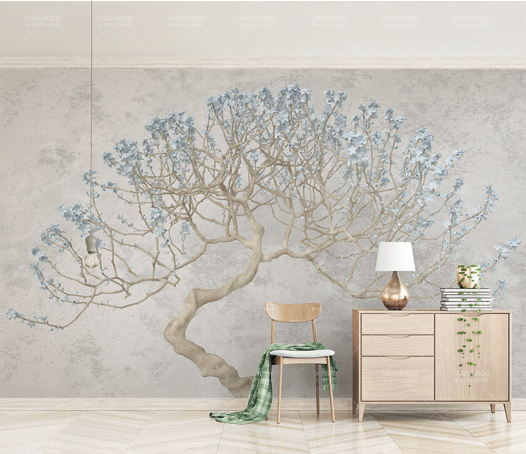 Large 3D Tree Wall Mural Stickers - Realistic Forest Decals for Living Room, Bedroom & Office Decor | Easy Peel & Stick Wallpaper for Home & Commercial Spaces