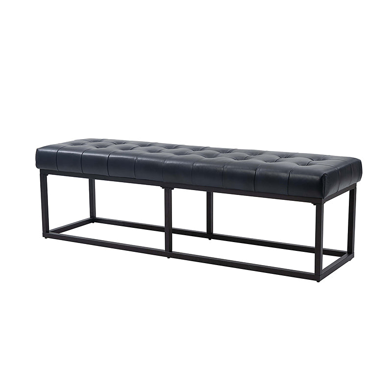 Rosana Genuine Leather Multi-Functional Storage Bench with Cushion Top - Perfect for Entryway, Bedroom, or Living Room Seating and Storage