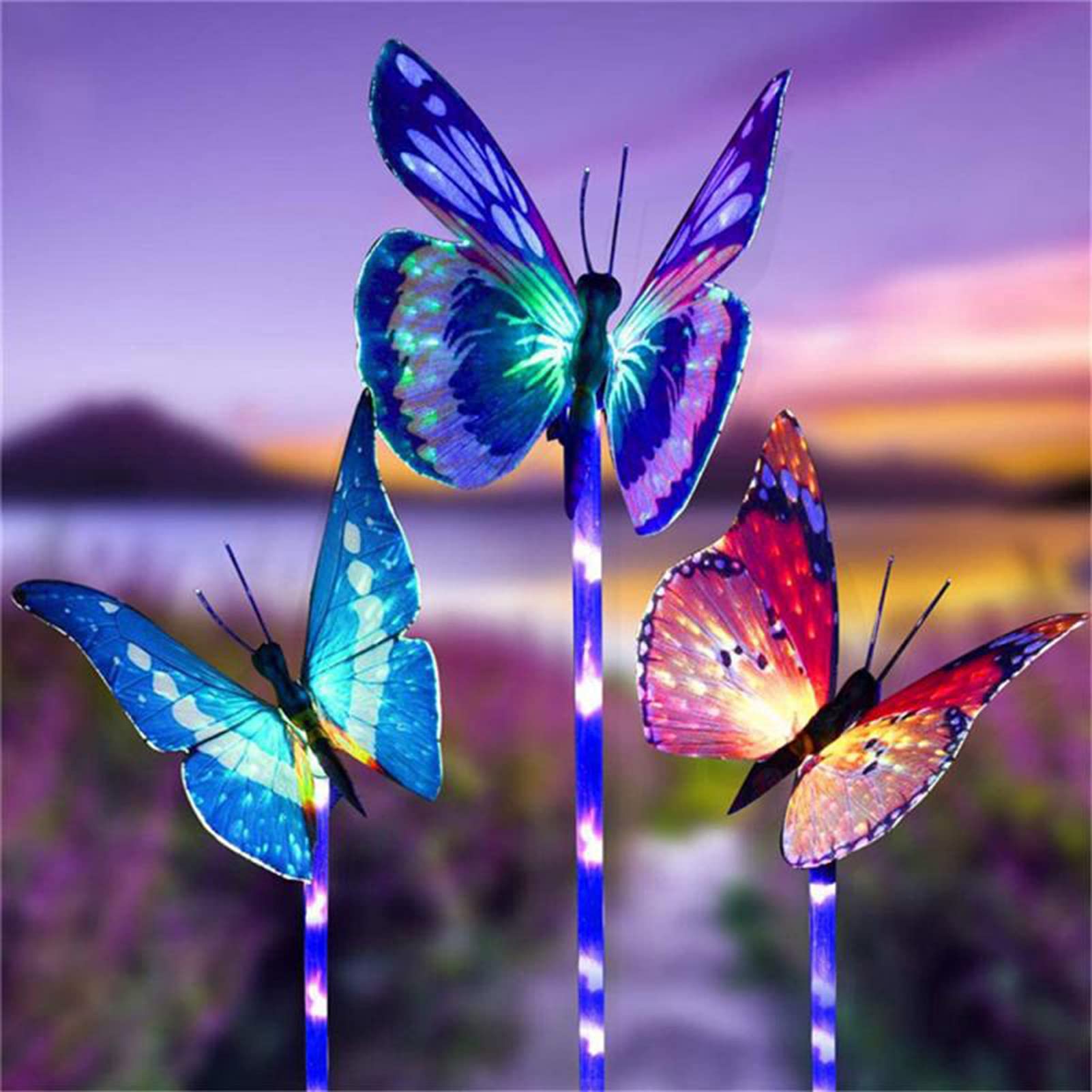 Solar Butterfly Lights - Waterproof LED Garden Decor for Outdoor Yard & Courtyard