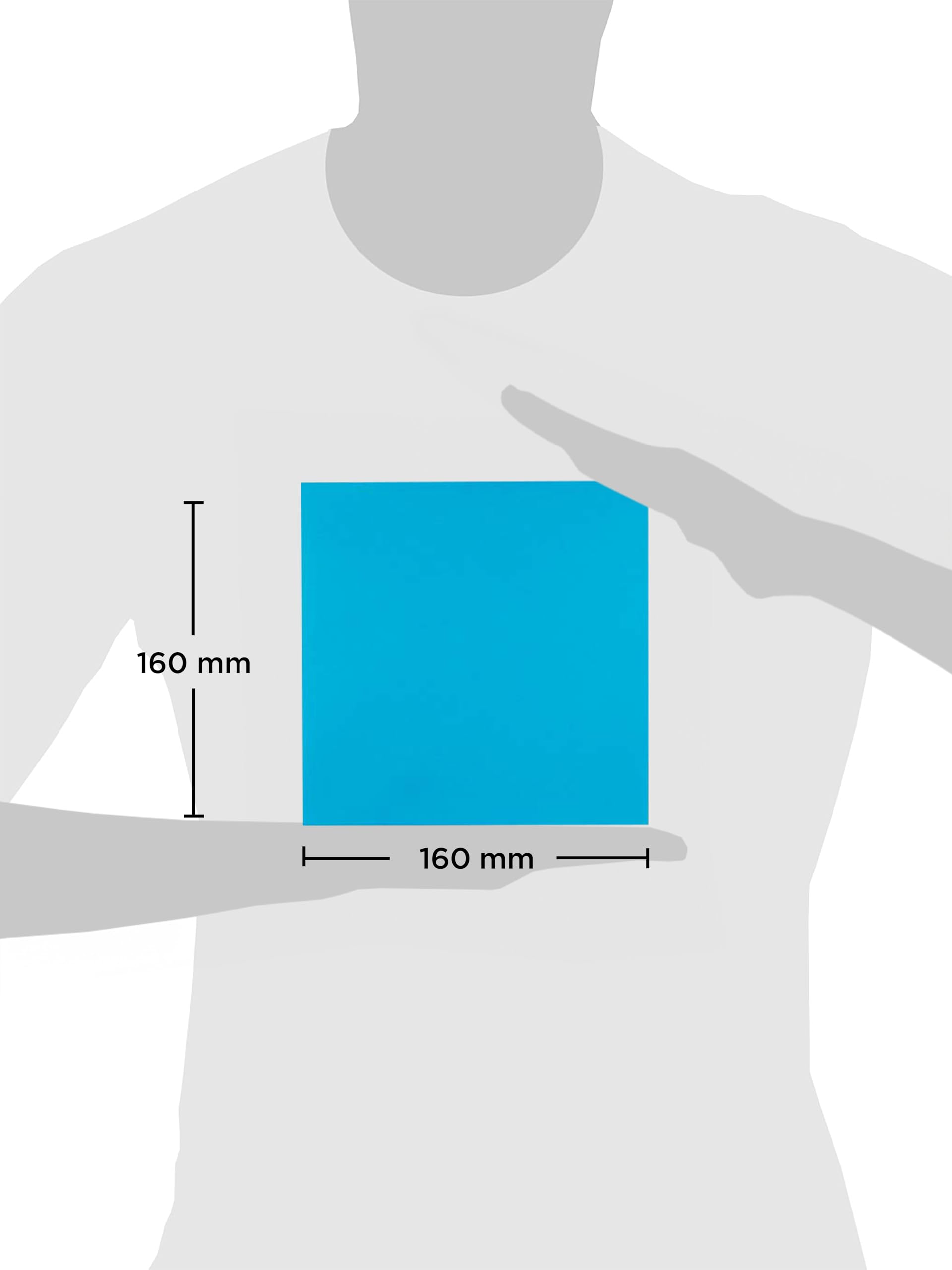 120 GSM Square Peel & Seal Envelopes 160x160mm - Pack of 500 | Creative Colour Caribbean Blue | Perfect for Invitations, Greeting Cards & Business Mailings