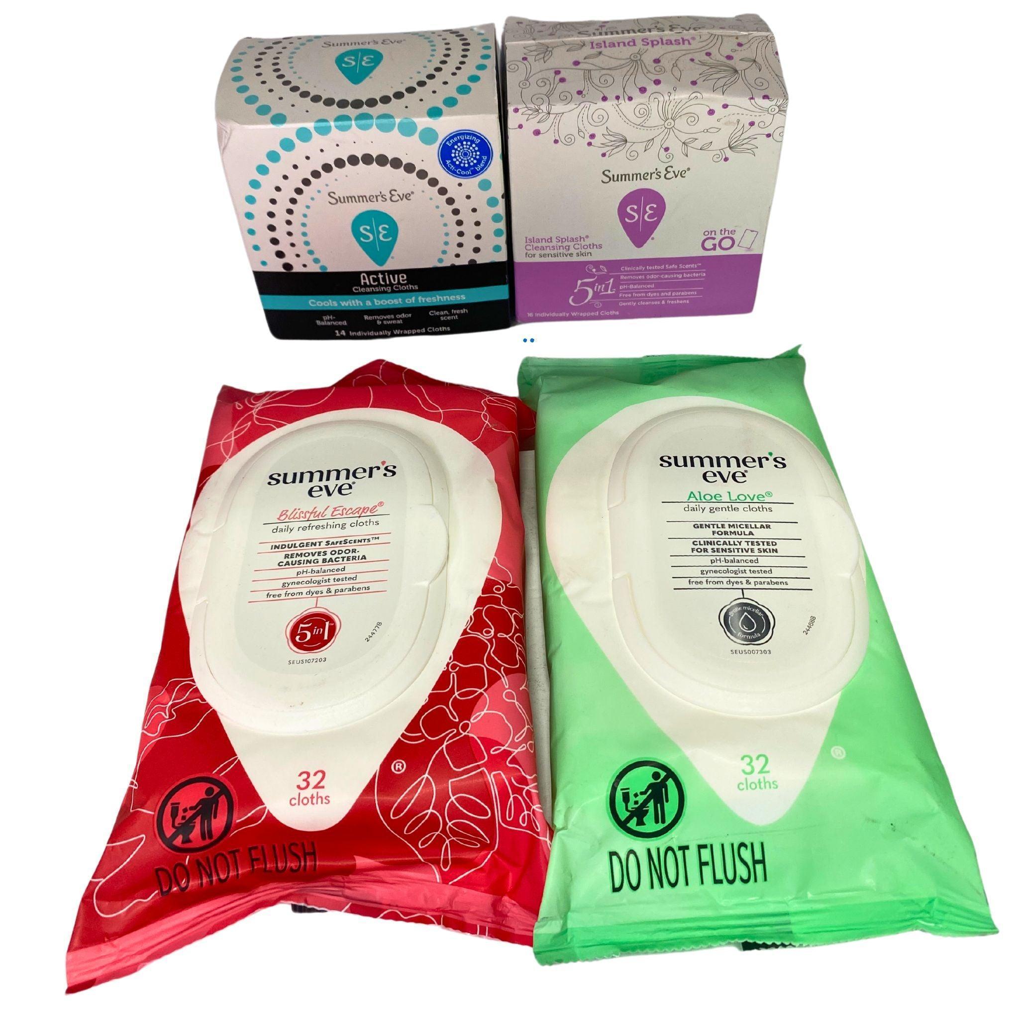 80 Pcs Feminine Wipes - Sensitive, Active & Daily Use Hypoallergenic Intimate Wipes for Women - Perfect for Travel, Gym & On-the-Go Freshness